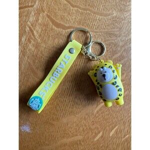 Starbucks Cheetah Barista Keychain NEW